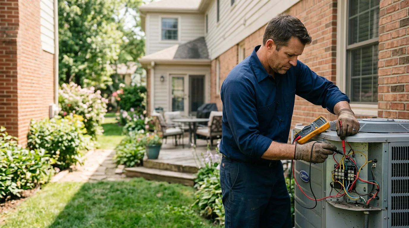 HVAC technician working near Roselle, NJ